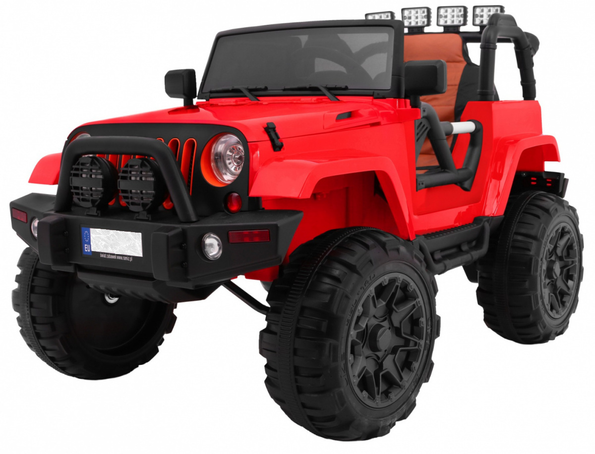 mamido Elektrické autíčko jeep All Terrain červené