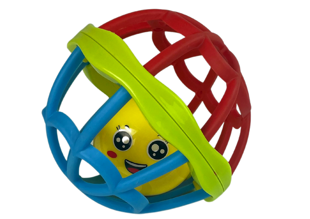 mamido Soft Ball Baby Rattle Smiley