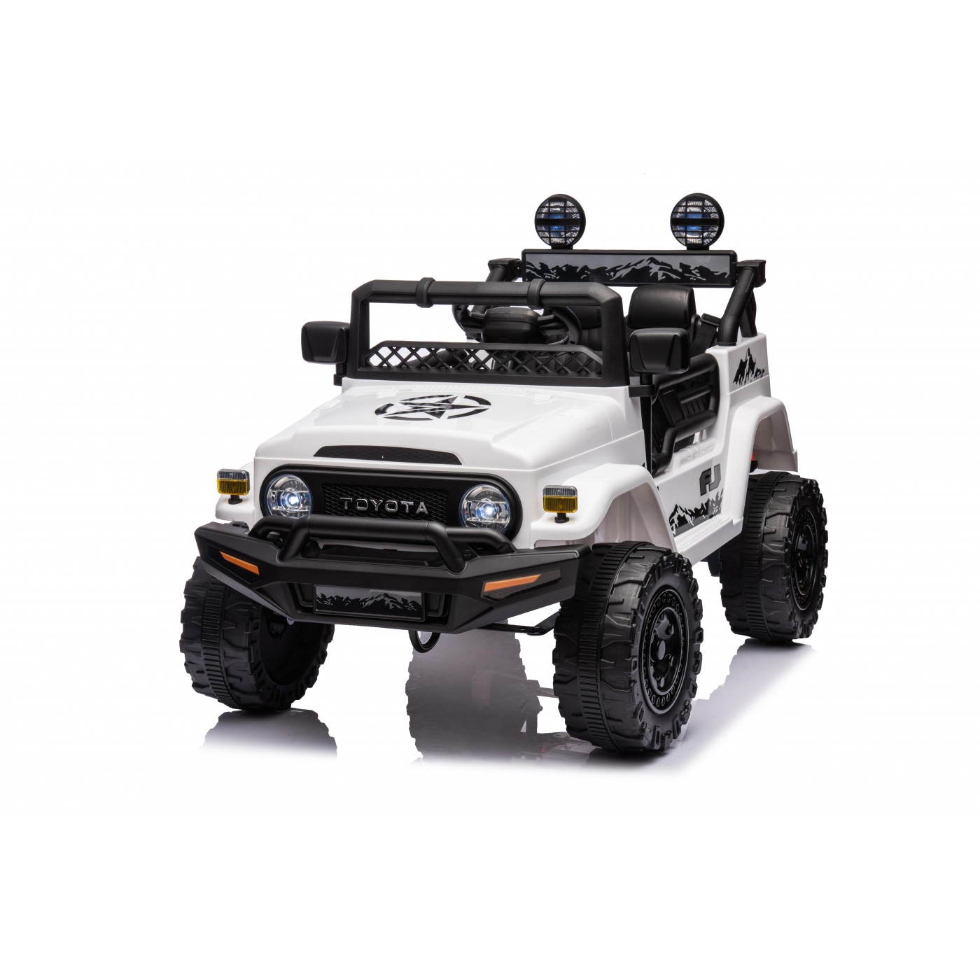 mamido Elektrické autíčko Toyota FJ Cruiser 4x4 biele