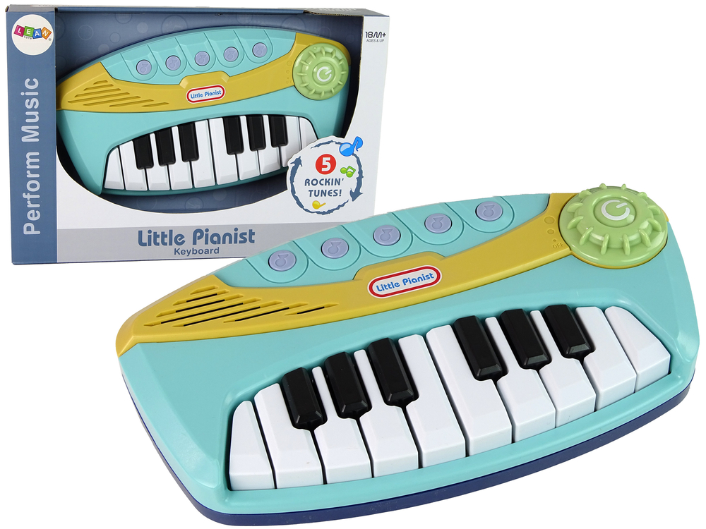 mamido Detské interaktívne piano modré