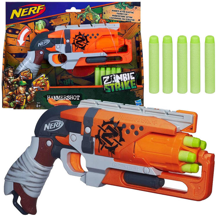 mamido Detská pištoľ Nerf Zombie Strike Hammershot