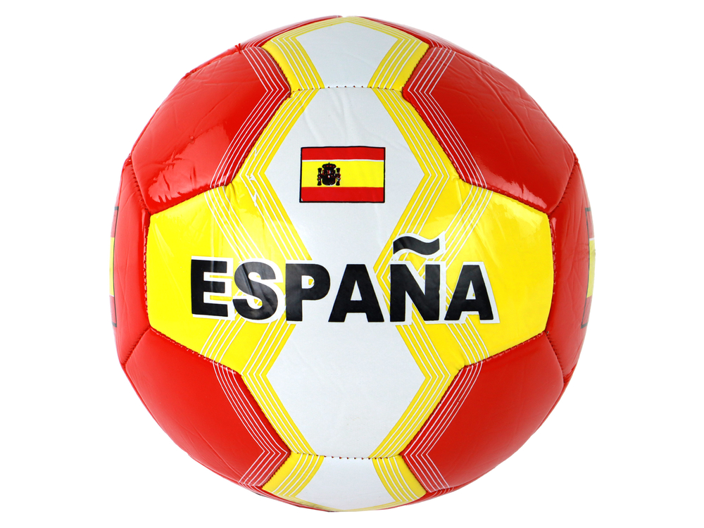 mamido Futbalová lopta s vlajkou Španielska 24cm veľkosť 5