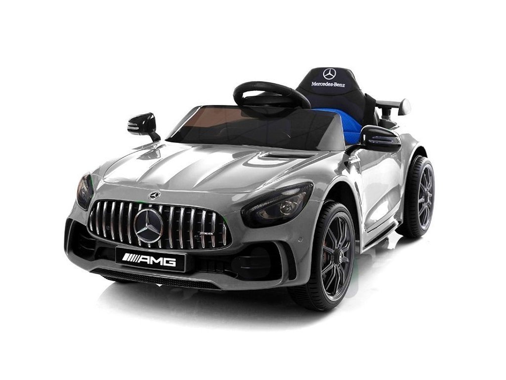mamido Elektrické autíčko Mercedes GTR lakované strieborné