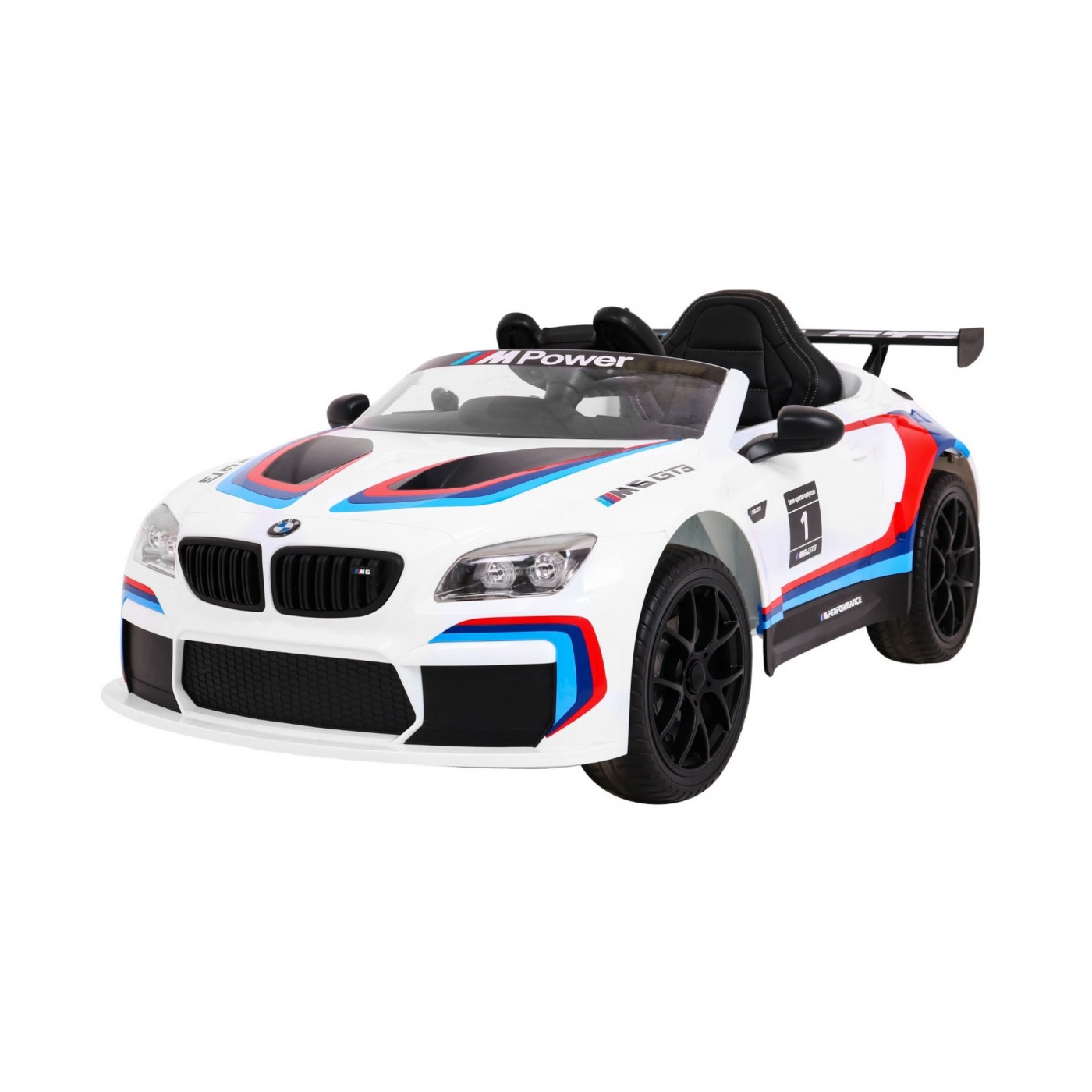 mamido Elektrické auto BMW M6 GT3 2 x 45W biele