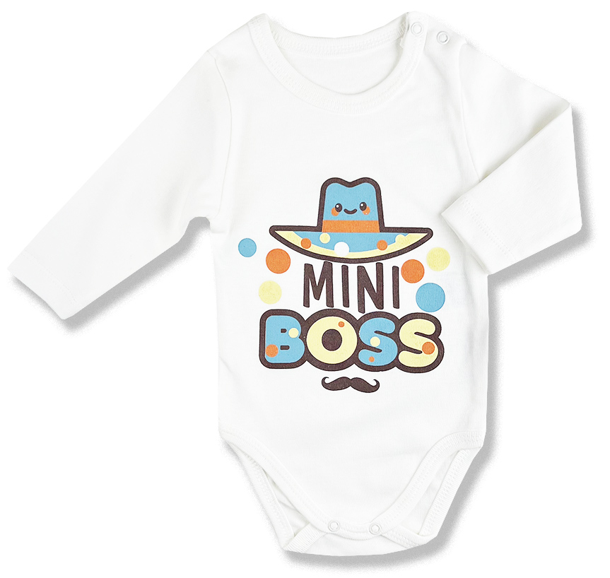 Detské body - Mini Boss, Lullaby, dlhý rukáv veľkosť: 56 (0-2m)