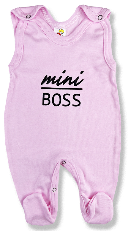 BABY´S WEAR Dupačky pre bábätká - Mini Boss, ružové veľkosť: 68 (4-6m)