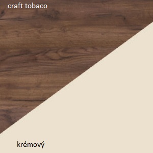 ArtCross Závesná skrinka VIKI | 06 Farba: craft tobaco / krémový