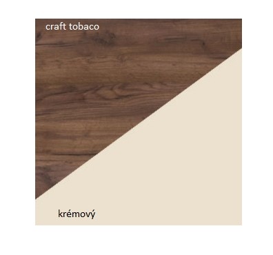 ArtCross TV stolek VIKI | 04 Barva: craft tobaco / krémový