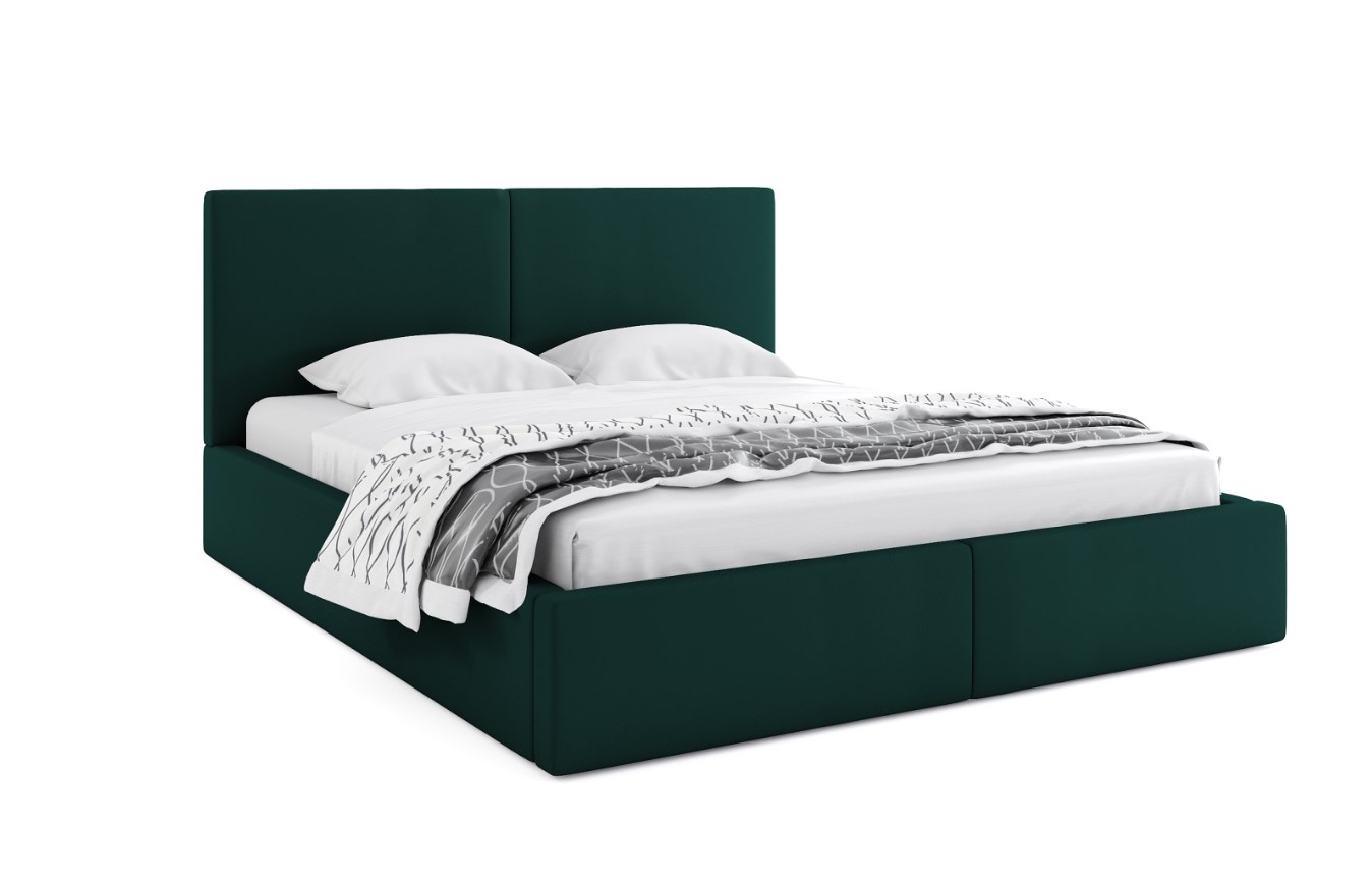 BMS Manželská postel HAILEY | bez matrace 180 x 200 cm Barva: Zelená