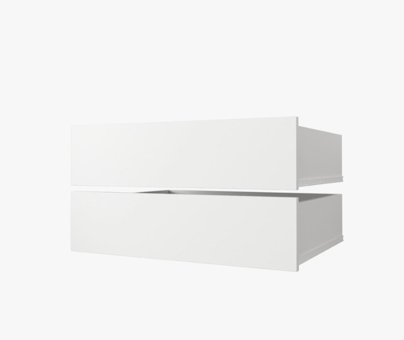 ArtAbiks Šatní skříň PARKIET | 100 x 200 cm barevné provedení: Bílé zásuvky