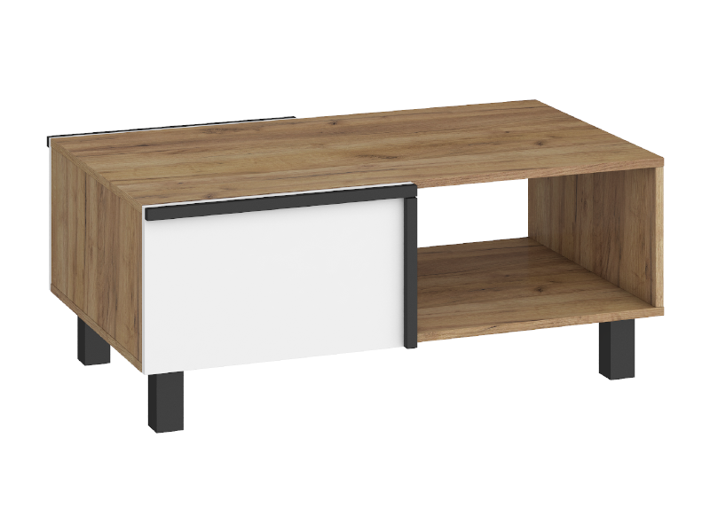 ArtCross Konferenční stolek LARS-03 | 2D Barva: craft zlatý / bílá
