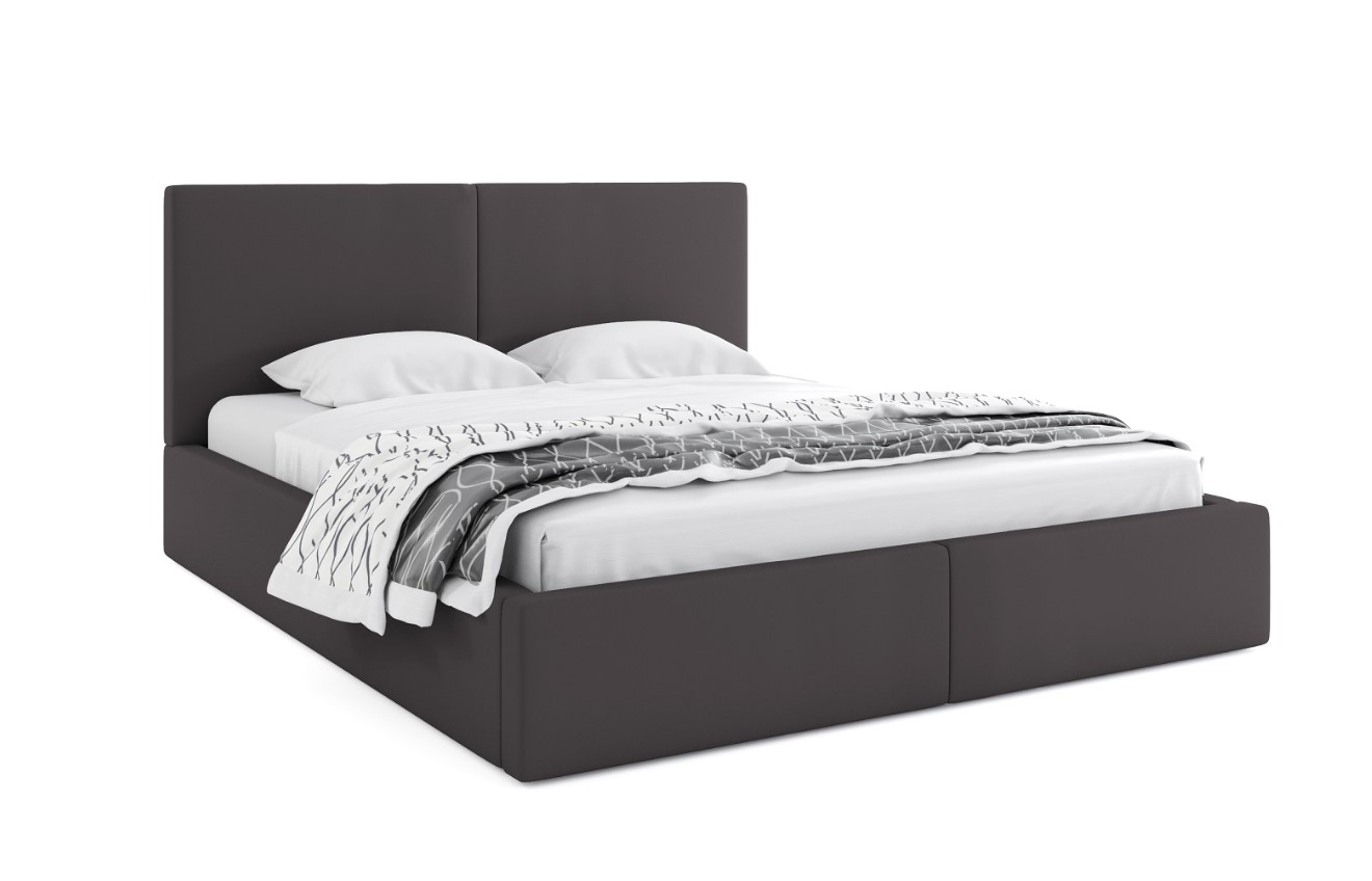 BMS Manželská postel HAILEY | bez matrace 120 x 200 cm Barva: Grafit
