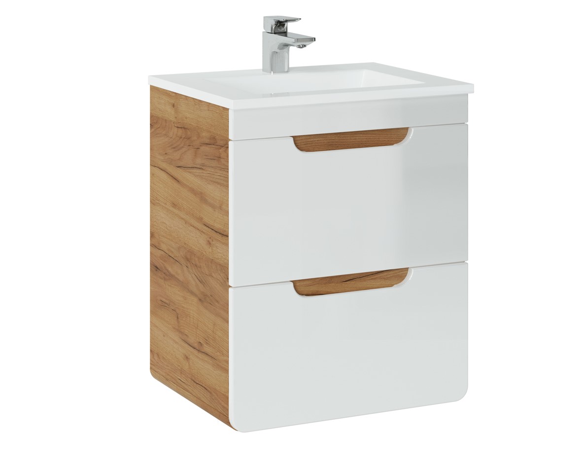 ArtCom Koupelnová skříňka s umyvadlem ARUBA White U50/1 | 50 cm