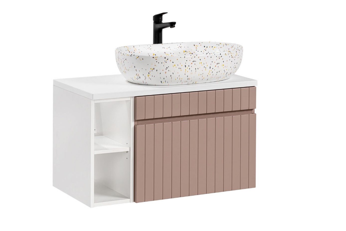ArtCom Koupelnová skříňka s umyvadlem a deskou ICONIC Rose DU80/1 | 80 cm