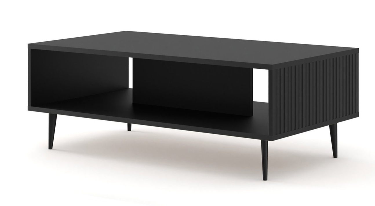 ARTBm Konferenční stolek RAVENNA B 90 | černá matná Provedení: Černý mat / černé nohy
