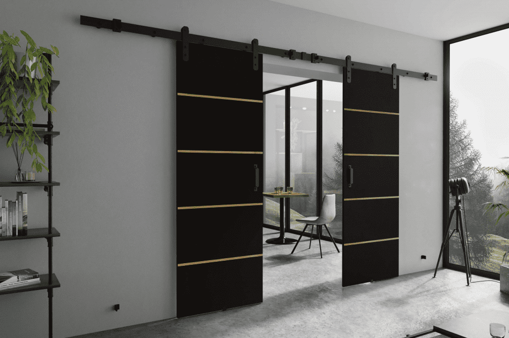 KIER Posuvné dveře LORNI PLUS DUO | 192 cm Barva: Černá