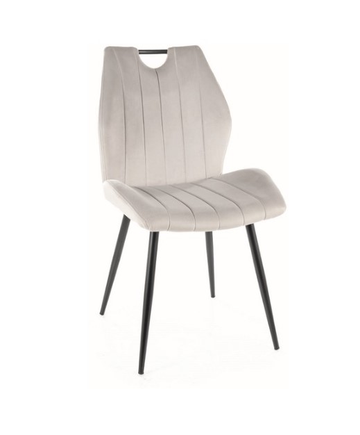 Signal Jídelní židle ARCO Velvet | světle šedá