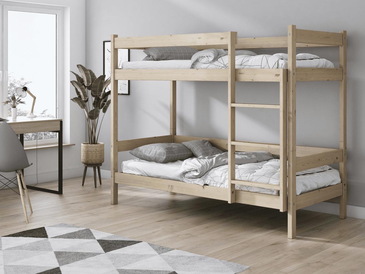 Elvisia Patrová postel SAM s roštem | borovice 90 x 200 cm