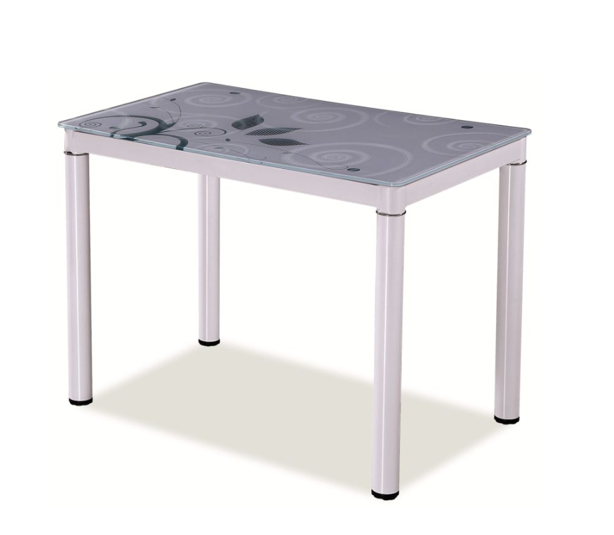 Signal Jídelní stůl DAMAR | 100x60 cm Barva: Bílá