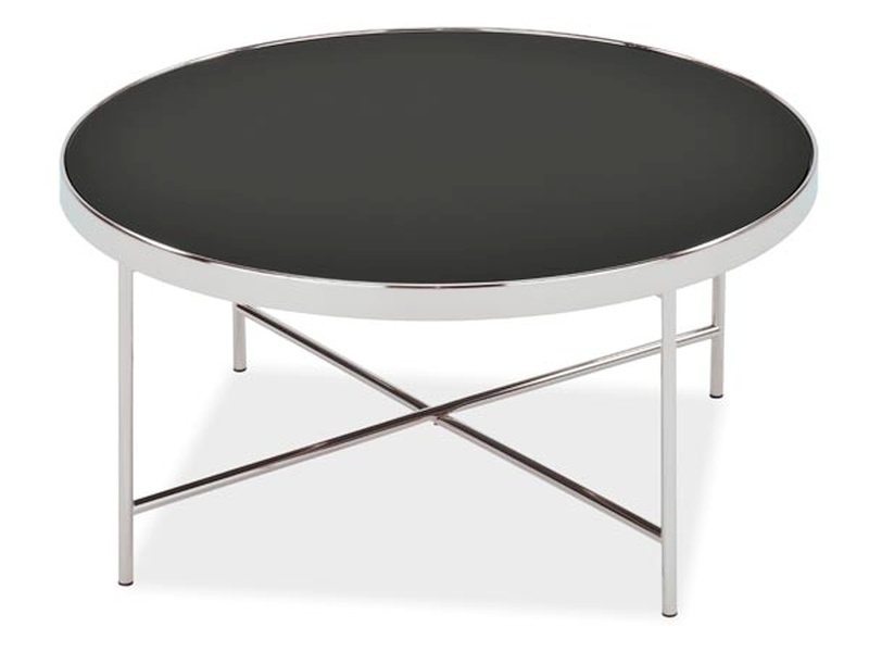 Signal Konferenční stolek GINA B Barva: Černá / chrom