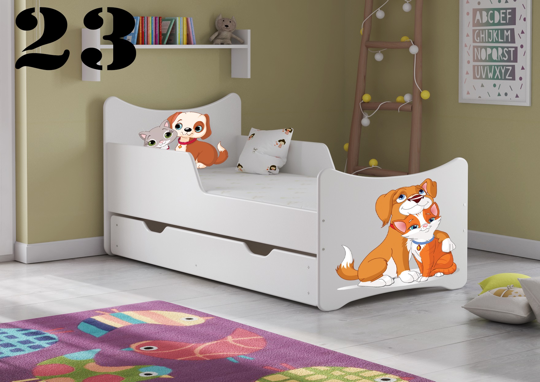 Detská posteľ SMB - zvieratá Provedení: Obrázek č.23