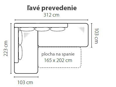 Stagra Rohová sedací souprava SPLIT Provedení: levé