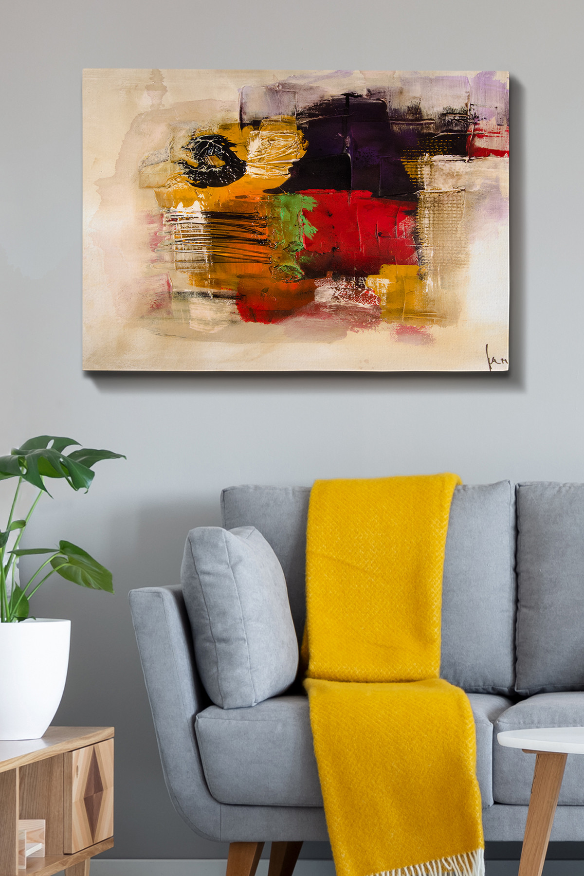 ASIR Nástěnný obraz SPICE plátno 70 x 100 cm