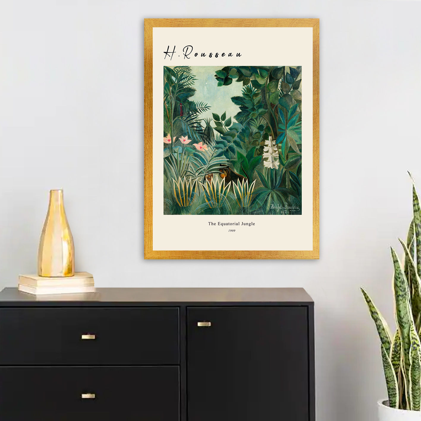 ASIR Dekorativní obraz Rousseau DŽUNGLE Polystyren 55x75cm