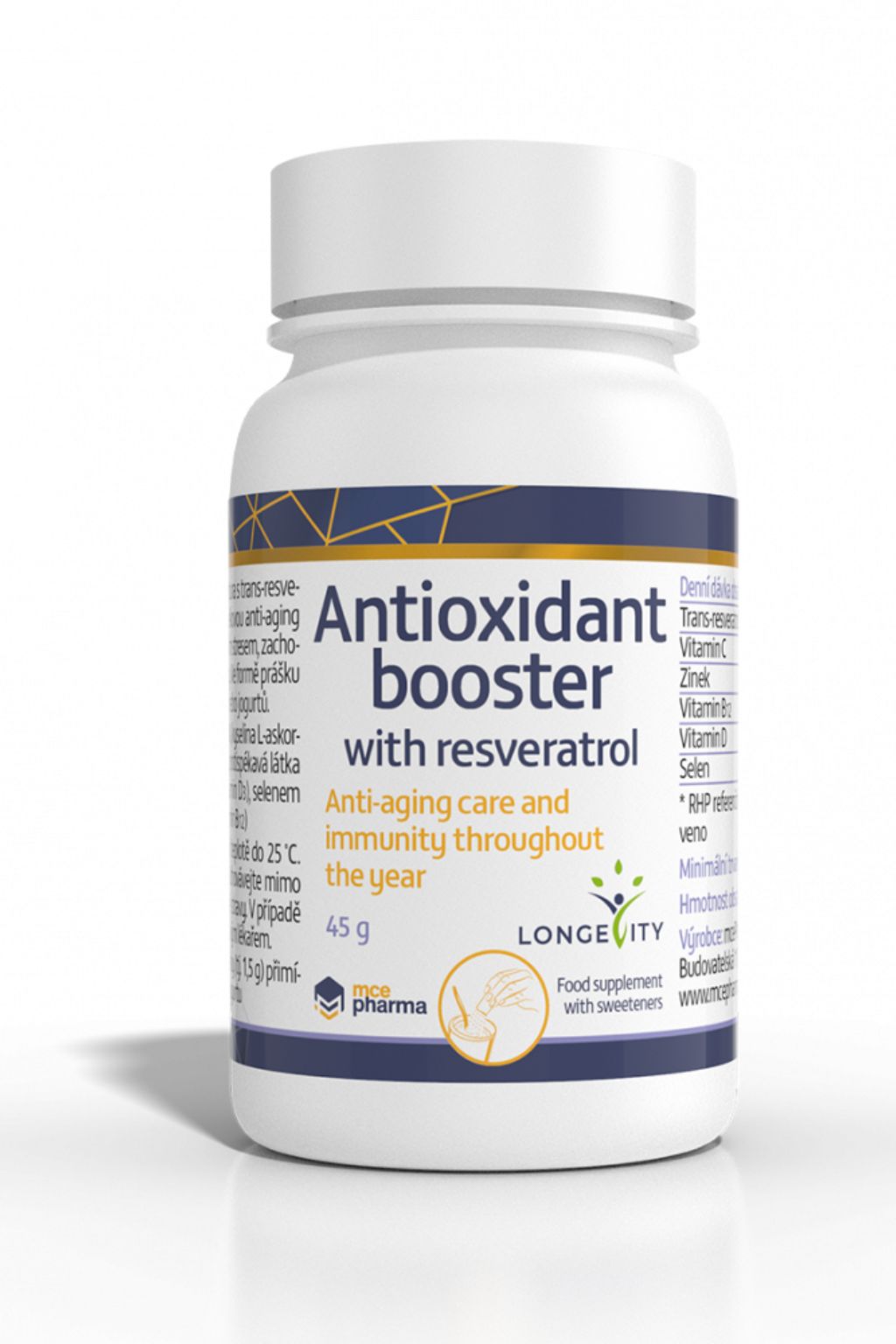 mcePharma Antioxidant booster s Resveratrolem