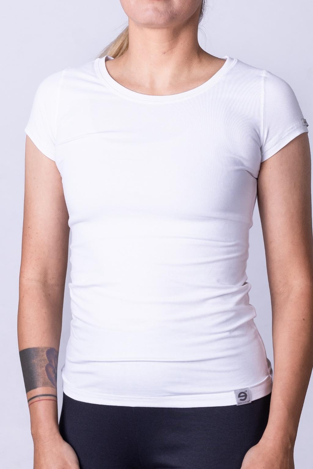 nanosilver® Bílé dámské triko s krátkým rukávem nanosilver® Velikost: XL