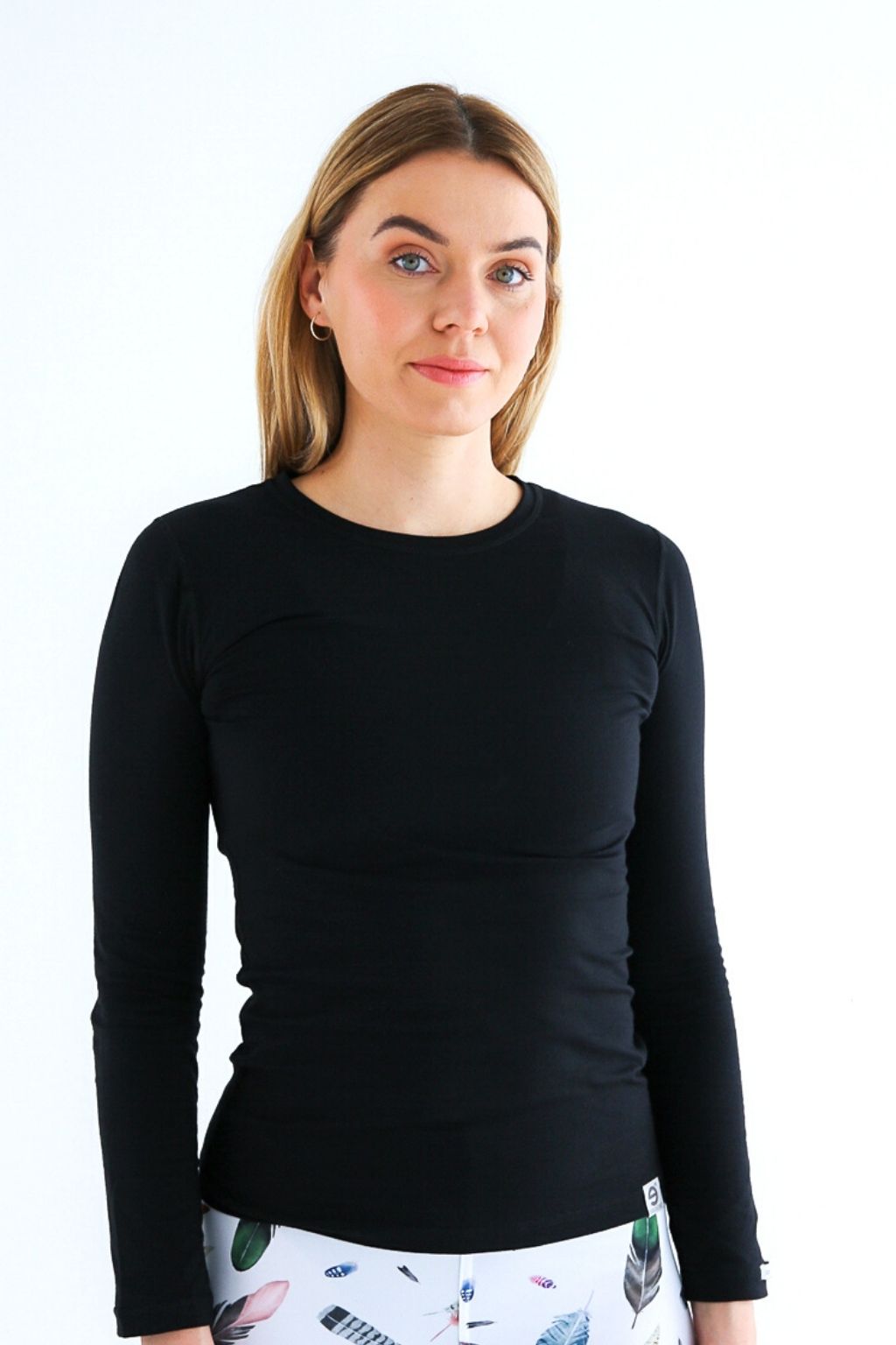 nanosilver® Černé dámské triko s dlouhým rukávem – nanosilver® Velikost: S