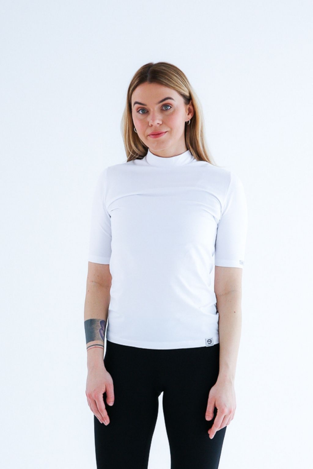 nanosilver® Bílé dámské triko se stojáčkem nanosilver® Velikost: XL