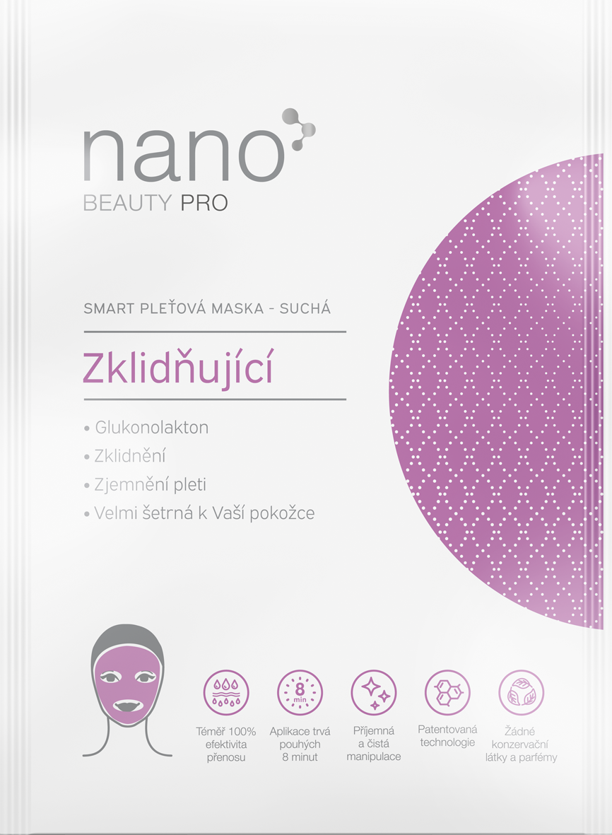 Zklidňující nanovlákenná maska nanoBeauty
