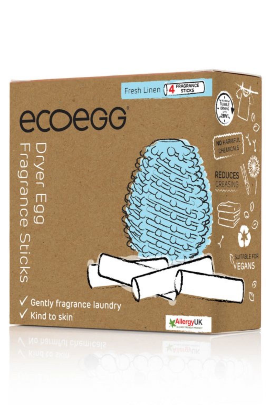 Ecoegg náhradní tyčinky do sušicího vajíčka svěží bavlna