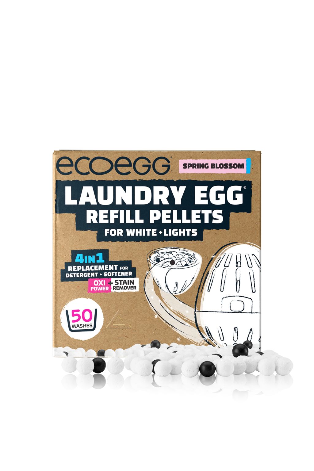 Ecoegg Náhradní náplň pro prací vajíčko na bílé prádlo jarní květy