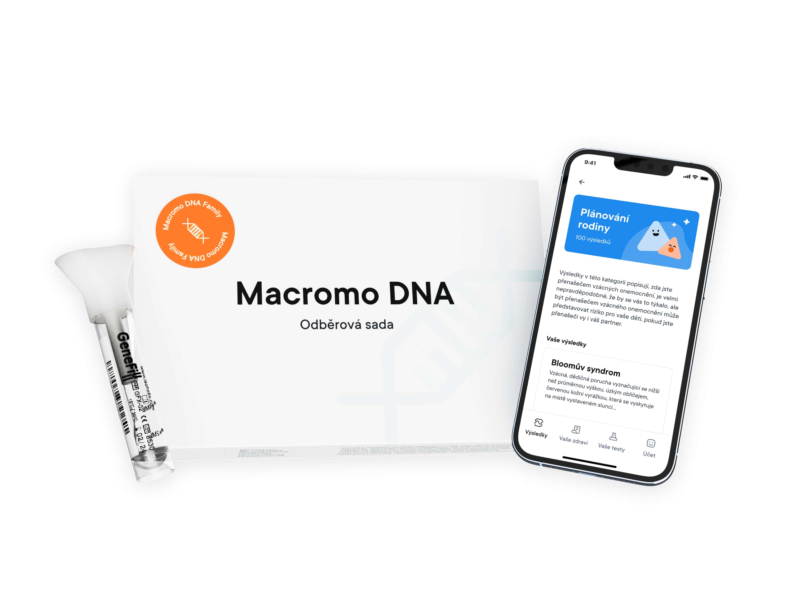 Domácí DNA test pro páry – Macromo DNA Family