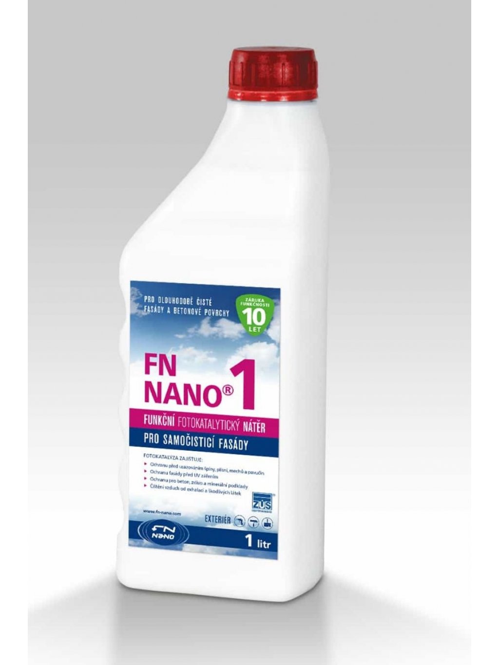 Fotokatalytický nátěr FN NANO®1 pro venkovní použití Objem: 5 litrů