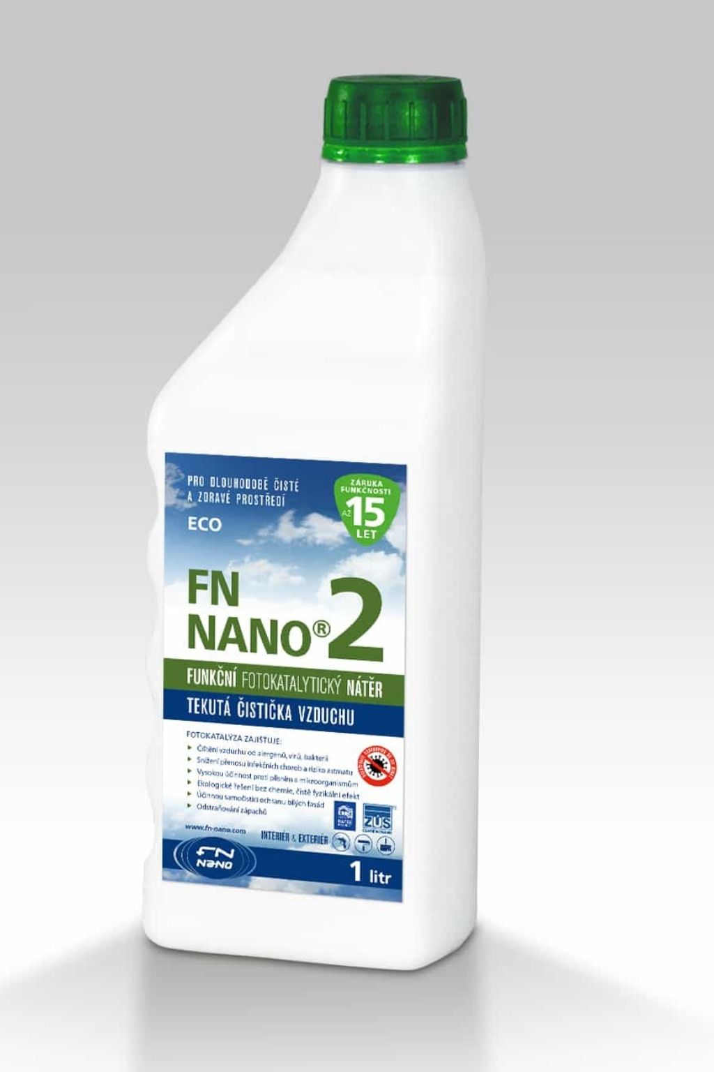 Fotokatalytický nátěr FN NANO®2 venkovní i vnitřní použití Objem: 5 litrů
