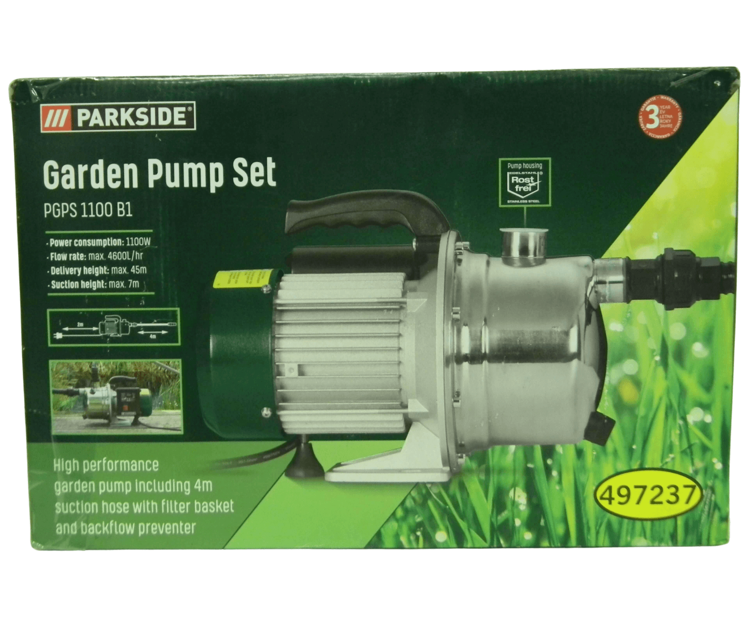 Parkside Zahradní čerpadlo PGPS 1100 B2