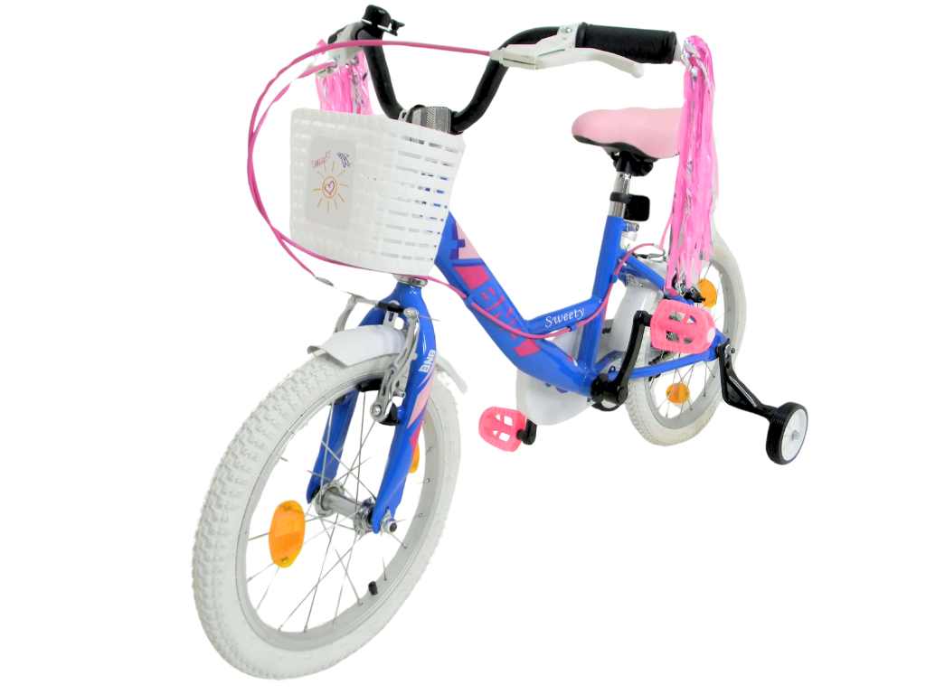 BNB Dětské jízdní kolo Sweety YS-9140 GIRL modré 16" 2024