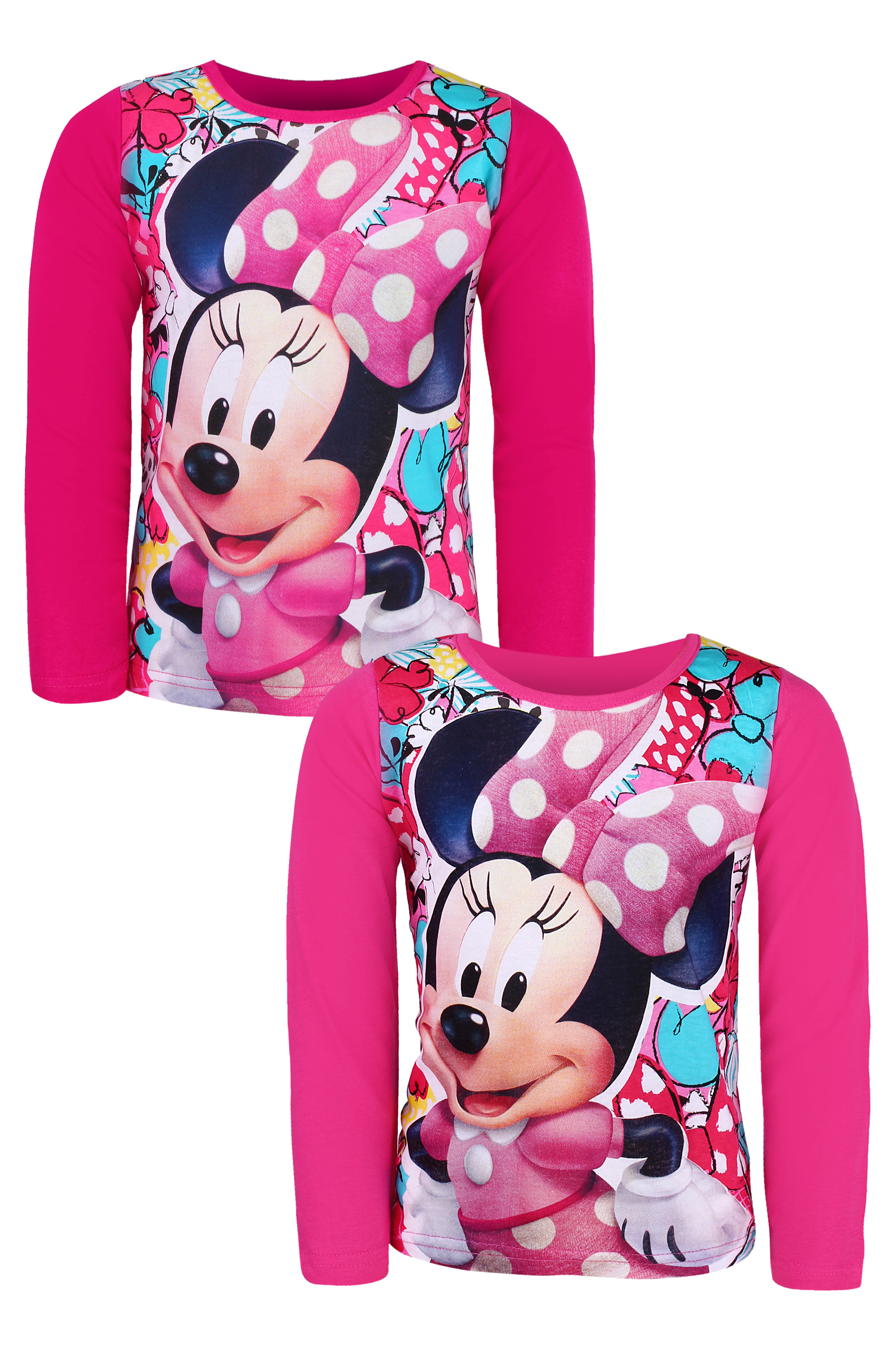 Minnie Mouse - licence Dívčí triko - SETINO Minnie ST-71, růžová Barva: Růžová tmavší, Velikost: 98