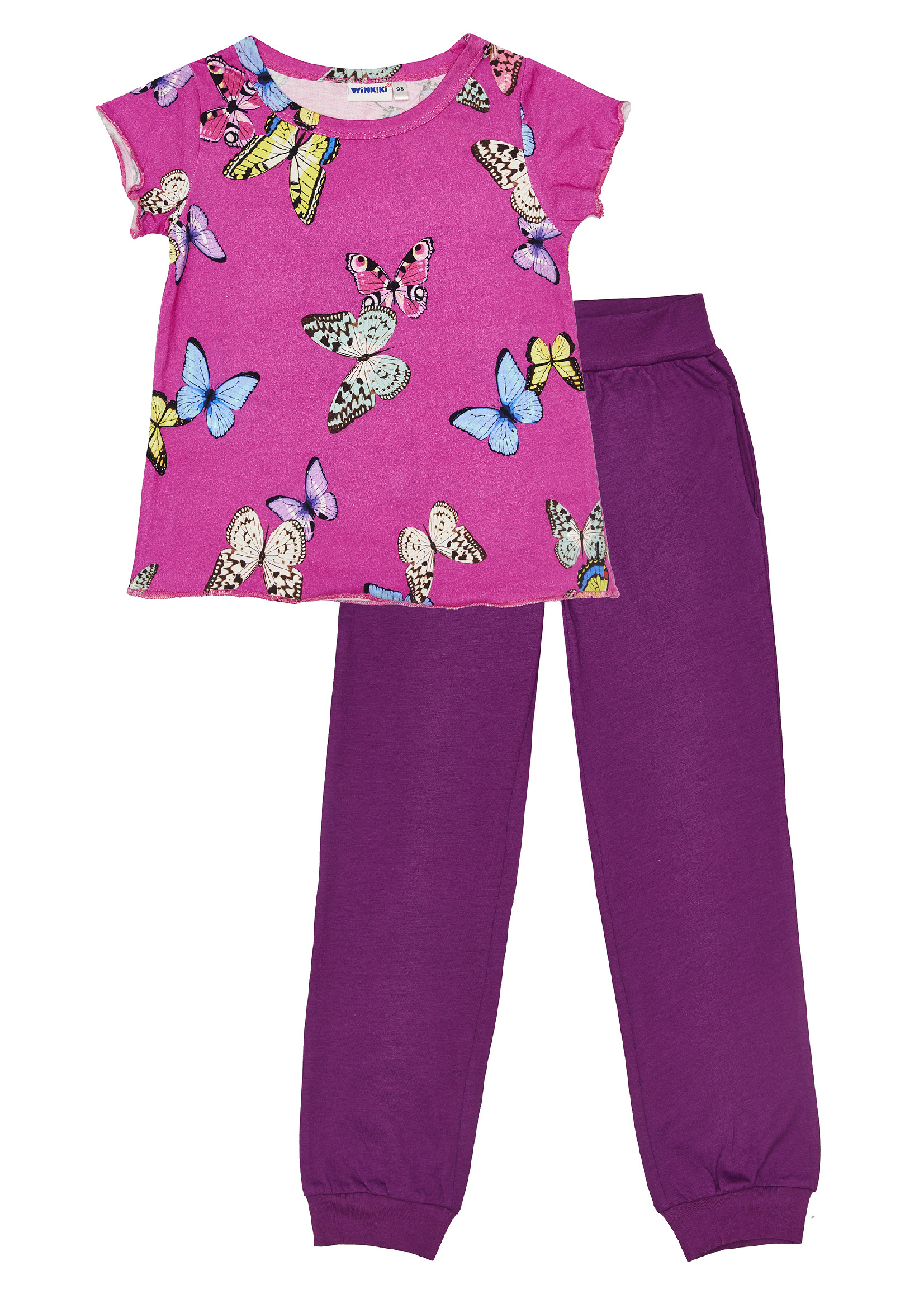 Dívčí pyžamo - Winkiki WKG 91167, růžová sytě Barva: Růžová sytě, Velikost: 104