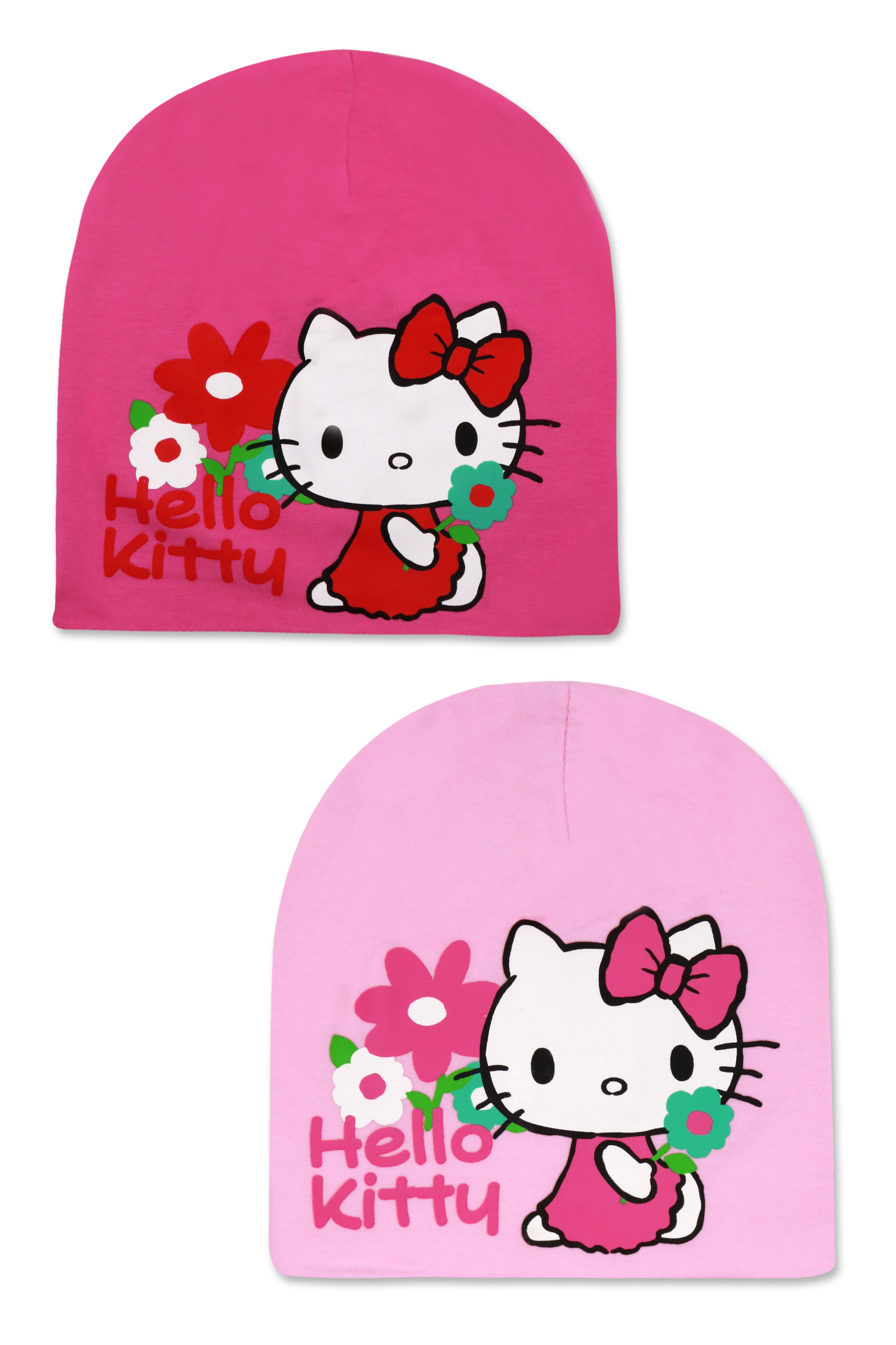 Hello Kitty - licence Dívčí čepice - Hello Kitty 771-855, růžová Barva: Růžová světlejší, Velikost: velikost 52
