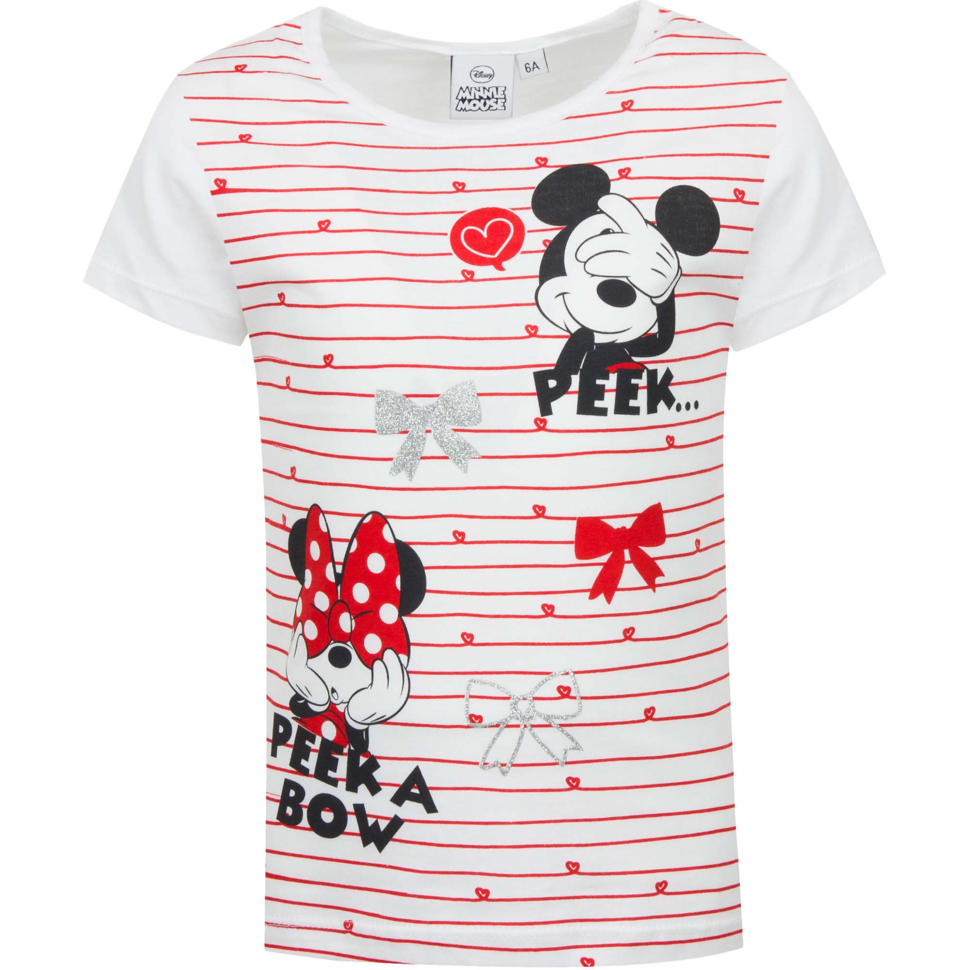 Minnie Mouse - licence Dívčí triko - Minnie SE1147 , vel. 98-128 Barva: Bílá, Velikost: 104