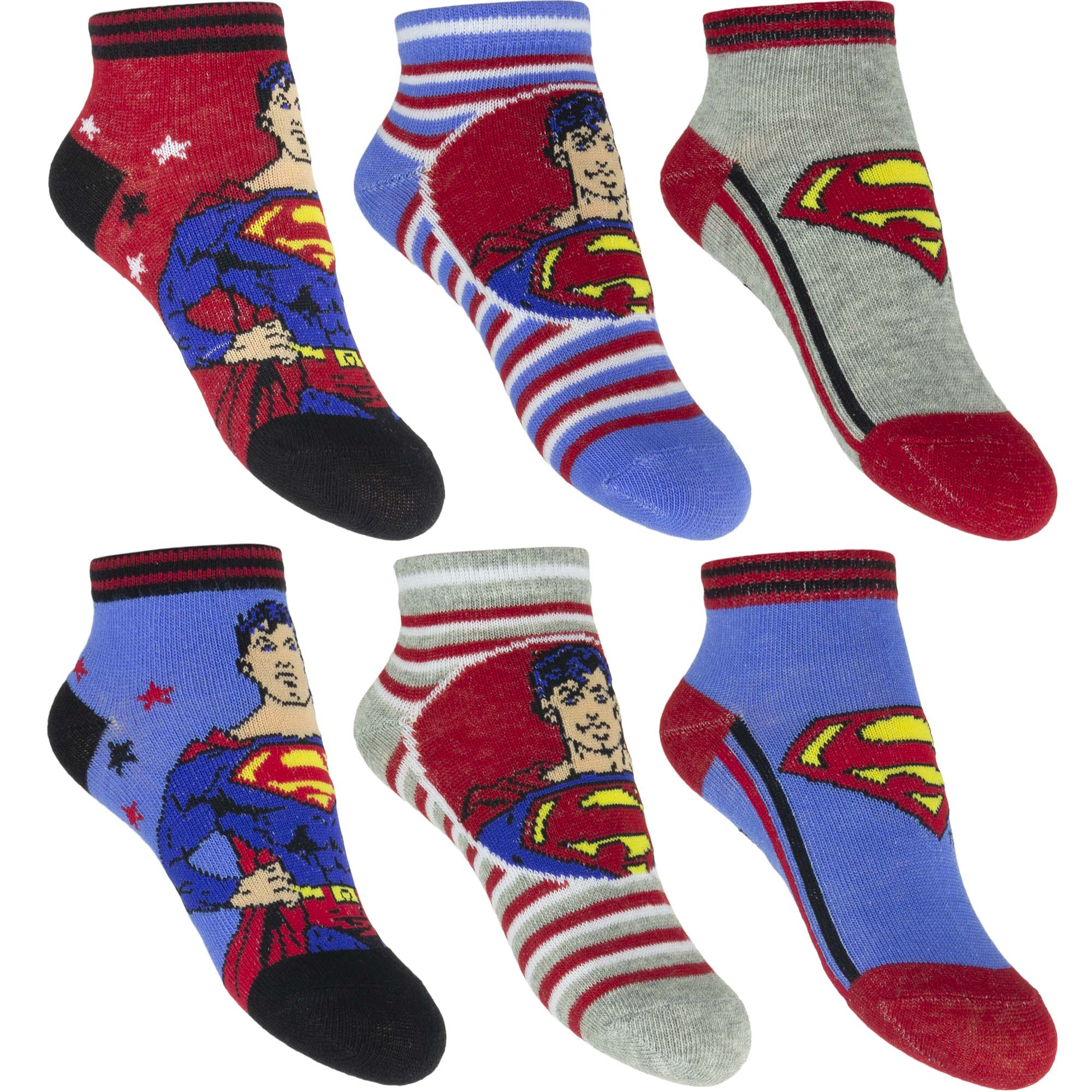 superman-licence Chlapecké kotníkové  ponožky - Superman ER0686 , vel. 23-34 Barva: Vzor 1, Velikost: 23-26
