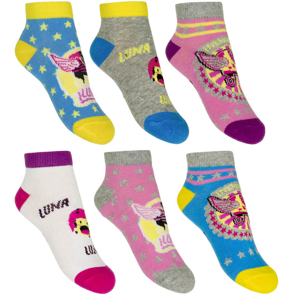 Luna - licence Dívčí kotníkové ponožky - Luna QE4834 , vel. 23-34 Barva: Vzor 2, Velikost: 23-26
