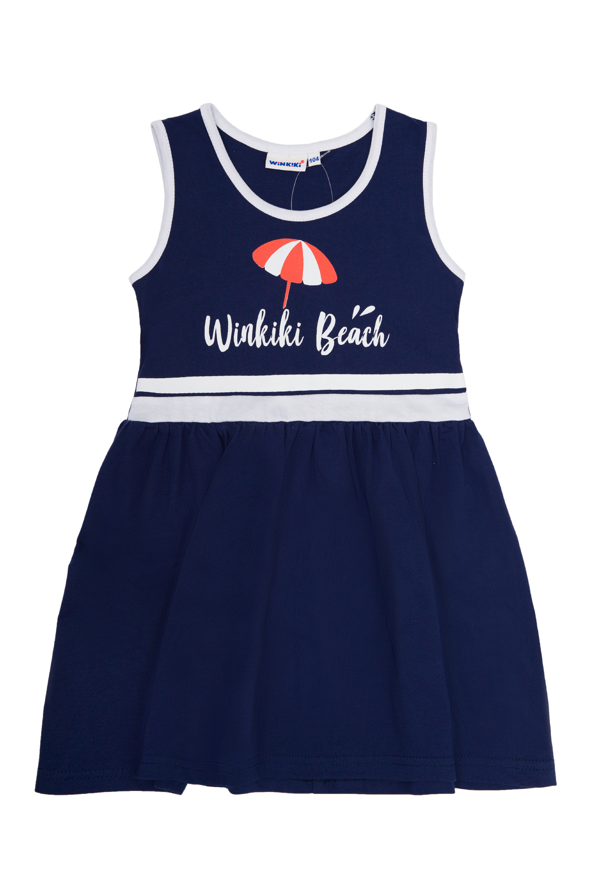 Dívčí šaty WINKIKI WKG 01764, tmavě modrá Barva: Modrá, Velikost: 98