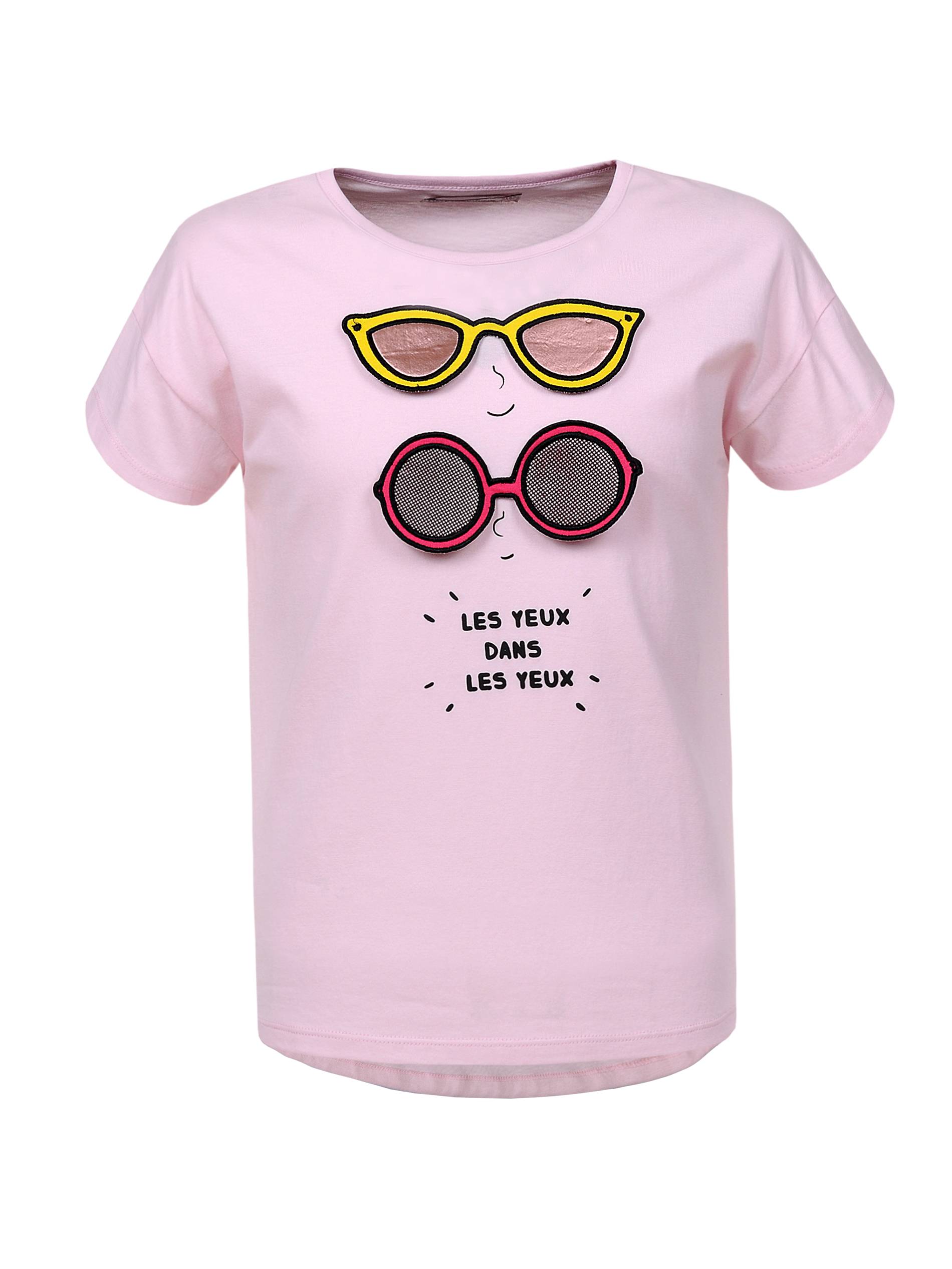 Dívčí triko - Glo-Story GPO-0465, světlonce růžová Barva: Růžová, Velikost: 98