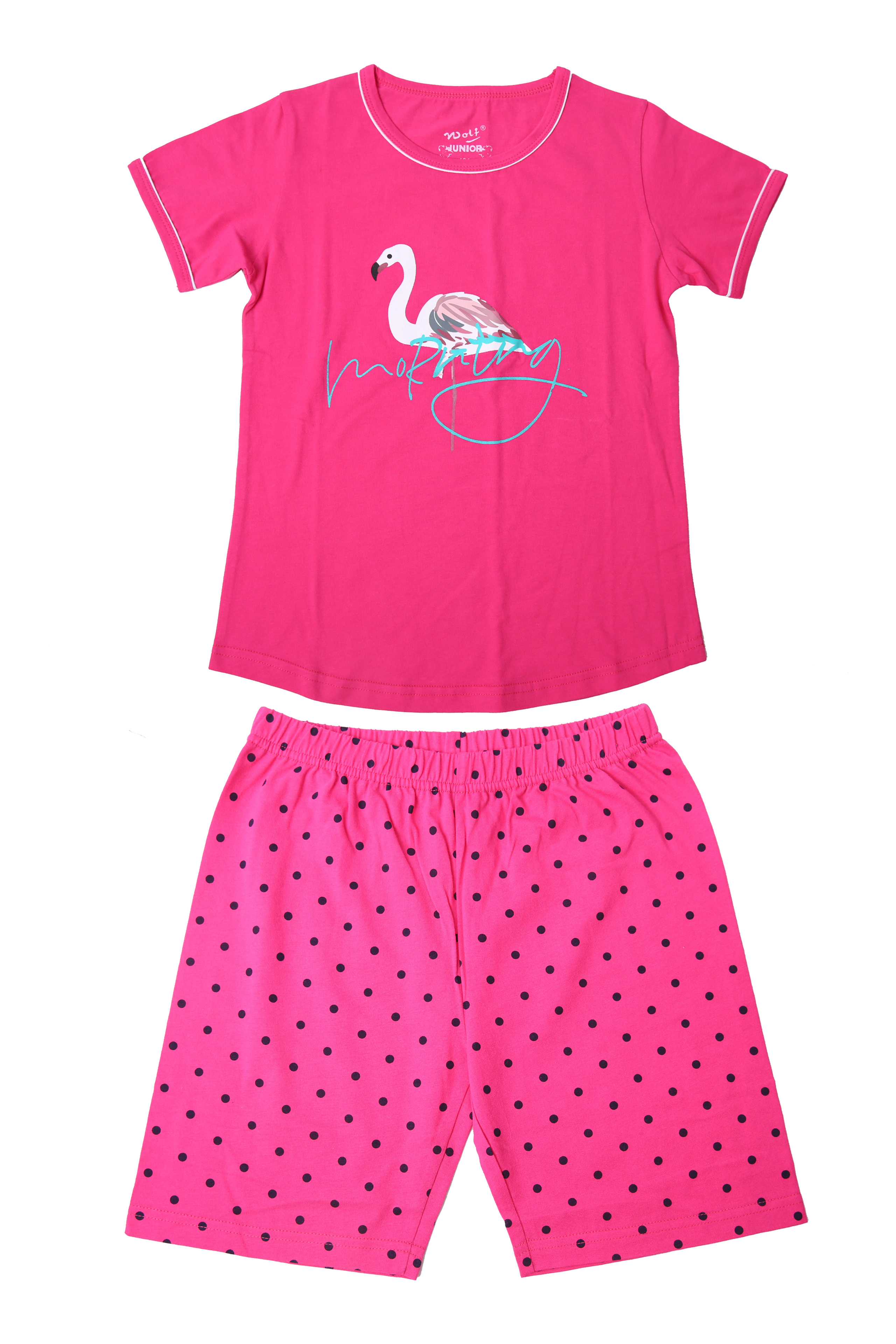 Dívčí pyžamo - Wolf S2165, růžová sytě Barva: Růžová sytě, Velikost: 158