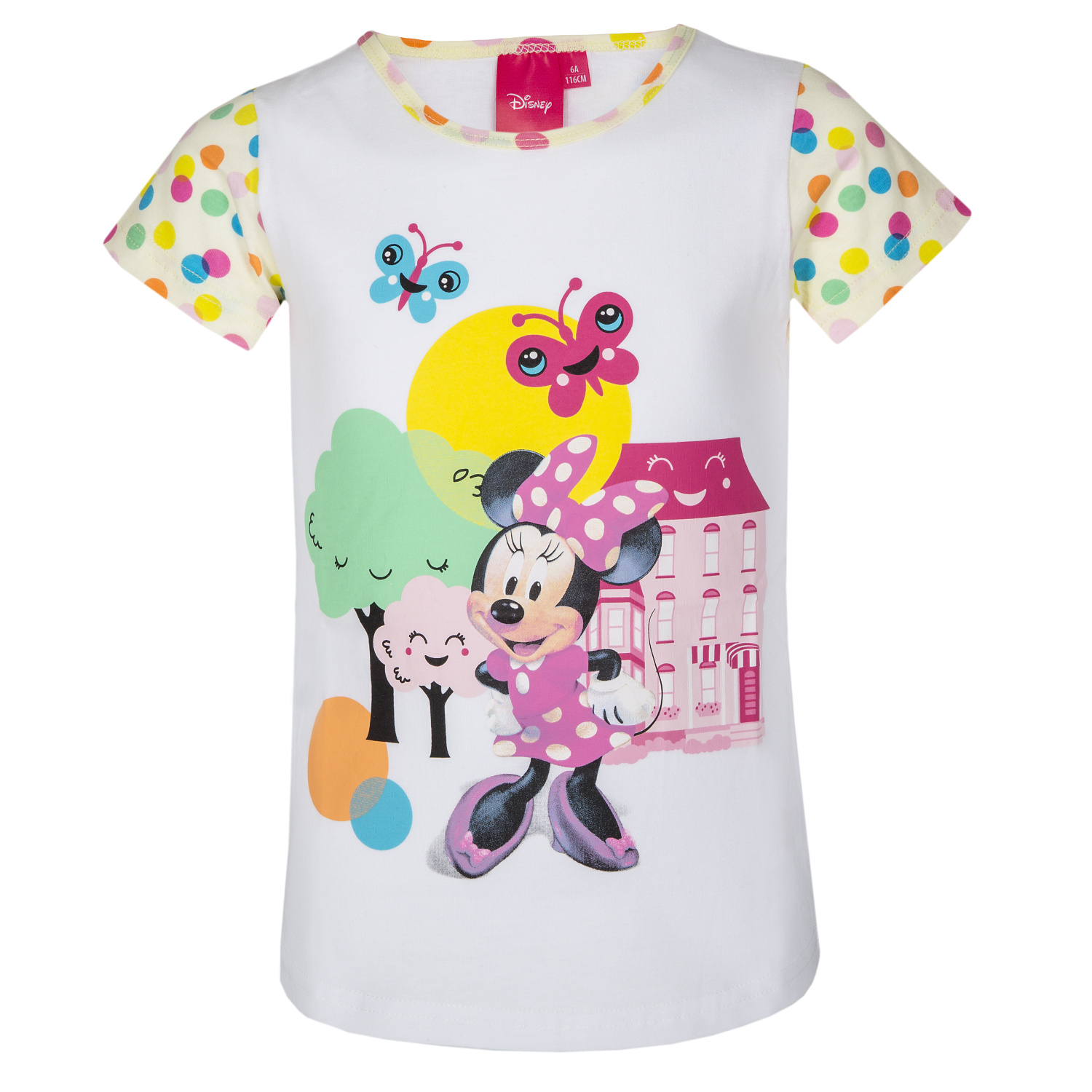 Minnie Mouse - licence Dívčí tričko - Minnie Mouse 210, bílá Barva: Bílá, Velikost: 98